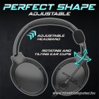 Spirit of Gamer Fejhallgató - PRO-H4 Black (MultiPlatform, mikrofon, 3.5mm jack, hangerőszabályzó, fekete)