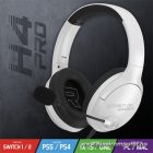 Spirit of Gamer Fejhallgató - PRO-H4 White (MultiPlatform, mikrofon, 3.5mm jack, hangerőszabályzó, fehér)