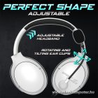 Spirit of Gamer Fejhallgató - PRO-H4 White (MultiPlatform, mikrofon, 3.5mm jack, hangerőszabályzó, fehér)