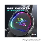 Spirit of Gamer Fejhallgató - PRO-H6 RGB Black (MultiPlatform, mikrofon, 3.5mm jack, hangerőszabályzó, 2m kábel, fekete)
