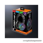 Spirit of Gamer Fejhallgató - PRO-H6 RGB Black (MultiPlatform, mikrofon, 3.5mm jack, hangerőszabályzó, 2m kábel, fekete)
