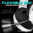 Spirit of Gamer Fejhallgató - PRO-H8 RGB White (MultiPlatform, mikrofon, 3.5mm jack, hangerőszabályzó, 2m kábel, fehér)