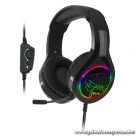 Spirit of Gamer Fejhallgató - PRO-H8 RGB Dark (MultiPlatform, mikrofon, 3.5mm jack, hangerőszabályzó, 2m kábel, fekete)