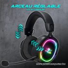 Spirit of Gamer Wireless Fejhallgató - MIC-XH1200 (MultiPlatform,7.1,mikrofon, hangerőszabályzó, nagy-párnás, fekete)