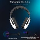 Spirit of Gamer Wireless Fejhallgató - MIC-XH1400 (MultiPlatform, 7.1,mikrofon, hangerőszabályzó, nagy-párnás, fehér)