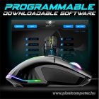 Spirit of Gamer Egér - PRO-M5 RGB (Optikai, 12800DPI, 1000Hz, 8 gomb, harisnyázott kábel, fekete)