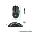 Spirit of Gamer Egér - ELITE-M30 (Optikai, 12800DPI, 10 gomb programozható, RGB, harisnyázott kábel, fekete)