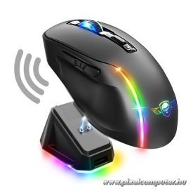   Spirit of Gamer Egér Vezeték nélküli  - ELITE-M50 Black (Optikai, 8000DPI, 1000Hz, 6 programozható gomb, RGB, fekete)