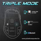 Spirit of Gamer Egér Vezeték nélküli  - ELITE-M50 Black (Optikai, 8000DPI, 1000Hz, 6 programozható gomb, RGB, fekete)