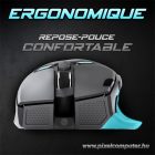 Spirit of Gamer Egér - ELITE-M60 Black (Optikai, 20000 DPI, 1000Hz, 9 programozható gomb, RGB, vezetékes, fekete)