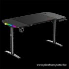 Spirit of Gamer Gamer Asztal - Headquarter 900 (MDF lap, fém lábak, állítható magasság(motoros), 140 x 70 x 1,8 cm)