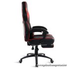 Spirit of Gamer szék - MUSTANG Red (állítható dőlés/magasság; kihajtható lábtartó; max.120kg-ig, piros)