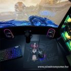 Spirit of Gamer Egérpad - Phantom (420 x 330 x 4mm; varrott szélek; üveg felület; fekete)