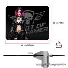 Spirit of Gamer Egérpad - Phantom (420 x 330 x 4mm; varrott szélek; üveg felület; fekete)