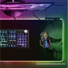 Spirit of Gamer Egérpad - Darkskull RGB Mouse Pad XXXL (RGB háttérvilágítás, USB Hub, 900 x 400 x 4mm; fekete)