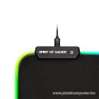 Spirit of Gamer Egérpad - RGB Large (RGB háttérvilágítás, 800 x 300 x 4mm; fekete)