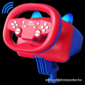   Spirit of Gamer Kormány - RACE WHEEL PRO AIR (PC/PS3/PS4/Switch/Android kompatibilis, piros/kék)