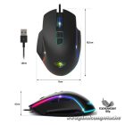 Spirit of Gamer Egér - PRO-M1 (Optikai, 8000DPI, 7 programozható gomb, harisnyázott kábel, fekete)