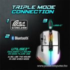 Spirit of Gamer Egér vezeték nélküli - PRO-M5 Arctic Wireless (Optikai, 8000DPI, 8 gomb, fehér)