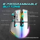 Spirit of Gamer Egér vezeték nélküli - PRO-M5 Arctic Wireless (Optikai, 8000DPI, 8 gomb, fehér)