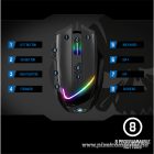 Spirit of Gamer Egér - PRO-M3 RGB (Optikai, 7200DPI, 8 gomb, harisnyázott kábel, fekete) + egérpad