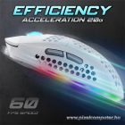 Spirit of Gamer Egér - S-PM4 RGB Arctic (Optikai, 12800DPI, 6 gomb, harisnyázott kábel, fehér)