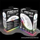 Spirit of Gamer Egér - S-PM4 RGB Arctic (Optikai, 12800DPI, 6 gomb, harisnyázott kábel, fehér)