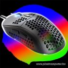 Spirit of Gamer Egér - S-PM4 RGB (Optikai, 12800DPI, 6 gomb, harisnyázott kábel, fekete)