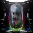Spirit of Gamer Egér - S-PM4 RGB (Optikai, 12800DPI, 6 gomb, harisnyázott kábel, fekete)