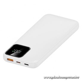   S-Link Powerbank - IP-G16L 10000mAh (3x Type-C, Lightning, 20W PD, led, fehér)