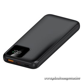   S-Link Powerbank - IP-G16L 10000mAh (3x Type-C, Lightning, 20W PD, led, fekete)