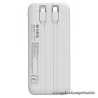 S-Link Powerbank - IP-G16L 10000mAh (3x Type-C, Lightning, 20W PD, led, fehér)