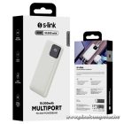 S-Link Powerbank - IP-G16L 10000mAh (3x Type-C, Lightning, 20W PD, led, fehér)