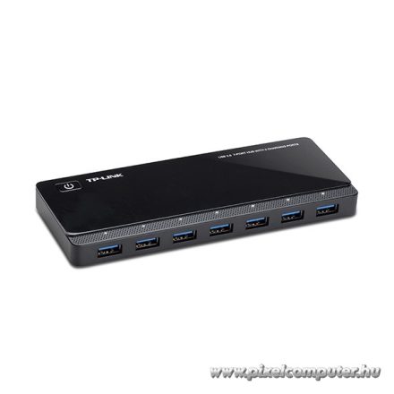 TP-Link USB Hub - UH720 (7 port + 2port töltésre; USB3.0; tápegység)