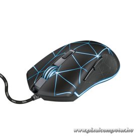   Trust Egér Gamer - GXT 133 Locx (Optikai érzékelő; 800-4000DPI; 6 gomb; LED, 180cm kábel)