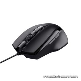   Trust Egér Gamer - Voca (Optikai érzékelő; 600-2400DPI; 6 gomb; fekete)