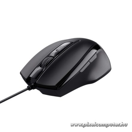 Trust Egér Gamer - Voca (Optikai érzékelő; 600-2400DPI; 6 gomb; fekete)