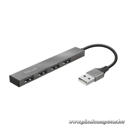 Trust USB Hub - Halyx mini (4port USB2.0; aluminium)