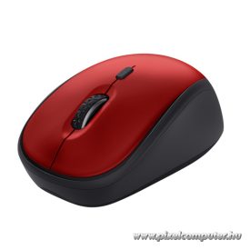   Trust Egér Notebook Vezeték Nélküli - Yvi+ Red (800-1600DPI; micro vevő;  vörös)