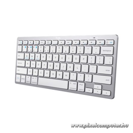 Trust Billentyűzet - Basics Bluetooth (BT; ezüst; angol(US))