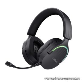   Trust Fejhallgató Vezeték nélküli - GXT491 Fayzo (Bluetooth; nagy-párnás; 3,5mm + USB-C; LED; mikrofon; fekete)