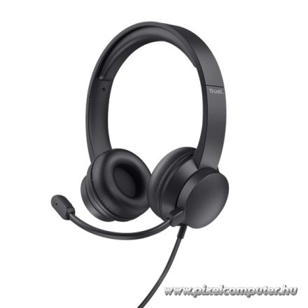 Trust Fejhallgató - Ayda (mikrofon; hangerőszabályzó; USB; fekete)