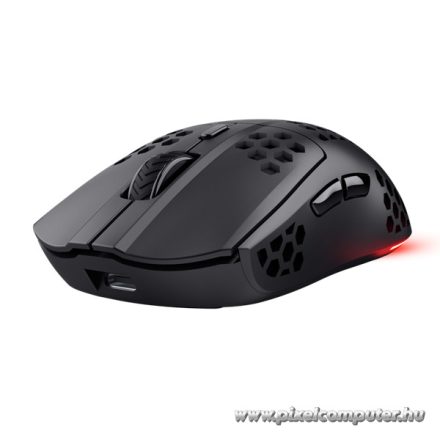 Trust Egér Gamer Vezeték nélküli - GXT929 Helox (Optikai érzékelő; 800-4800DPI; 6 gomb; LED; fekete)