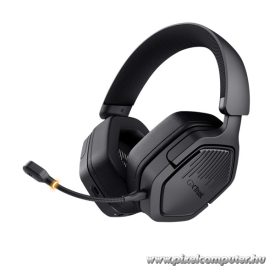   Trust Fejhallgató Vezeték nélküli - GXT493 Carus (Bluetooth + 2,4GHz; nagy-párnás; 3,5mm + USB-C; mikrofon; fekete)