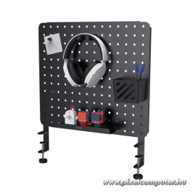   Trust Rendszerező - GXT724 Vesto (fém állvány + headset tartó, polc, kosár, mágnes; fekete)