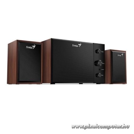 Genius Hangszóró 2.1 - SW-2.1 350 Wood (3.5mm Jack, Wood)