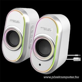   Spirit of Gamer Hangszóró 2.0 - Fanatic 500 Arctic (PC/Mac, Bluetooth/3,5mm Jack, fehér)