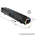 Spirit of Gamer Hangszóró 2.0 - Fanatic 200 (Multiplatform, Bluetooth/USB, fekete)