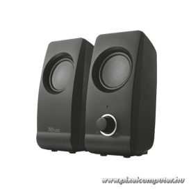   Trust Hangszóró 2.0 - Remo (8W RMS; hangerőszabályzó; 3,5mm jack; USB tápcsatlakozó; fekete)
