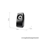 Trust Hangszóró 2.0 - Remo (8W RMS; hangerőszabályzó; 3,5mm jack; USB tápcsatlakozó; fekete)